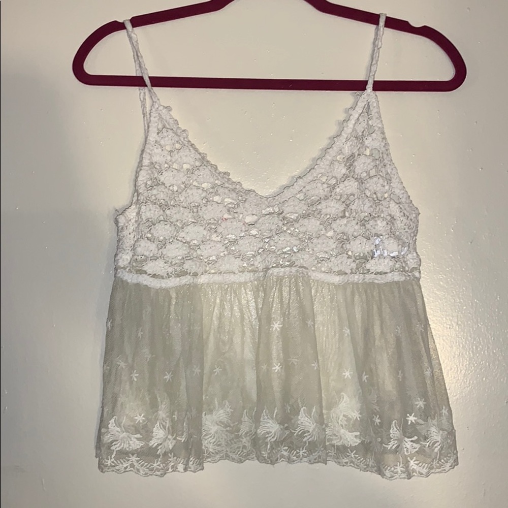 Crochet/Mesh top